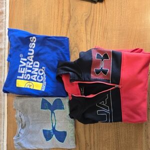 Lot Of 3 Large UA And Levis Shirts